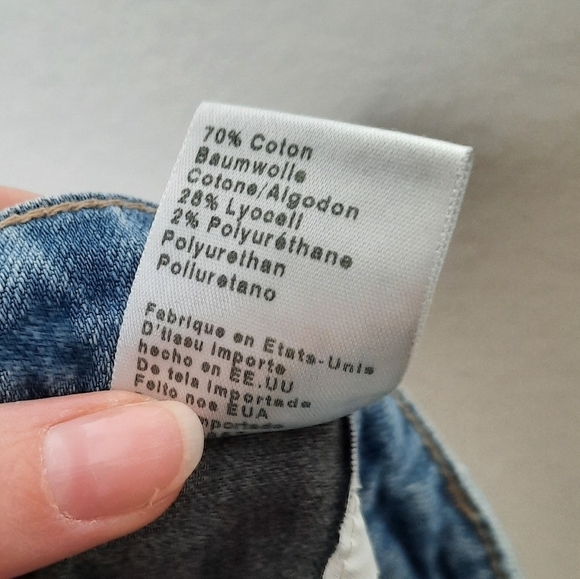 AG Adriano Goldschmied Stevie Destroyed Slim Straight Ankle Jeans 29R - Picture 6 of 9